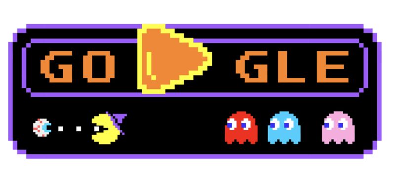 Pac Man 30th anniversary doodle